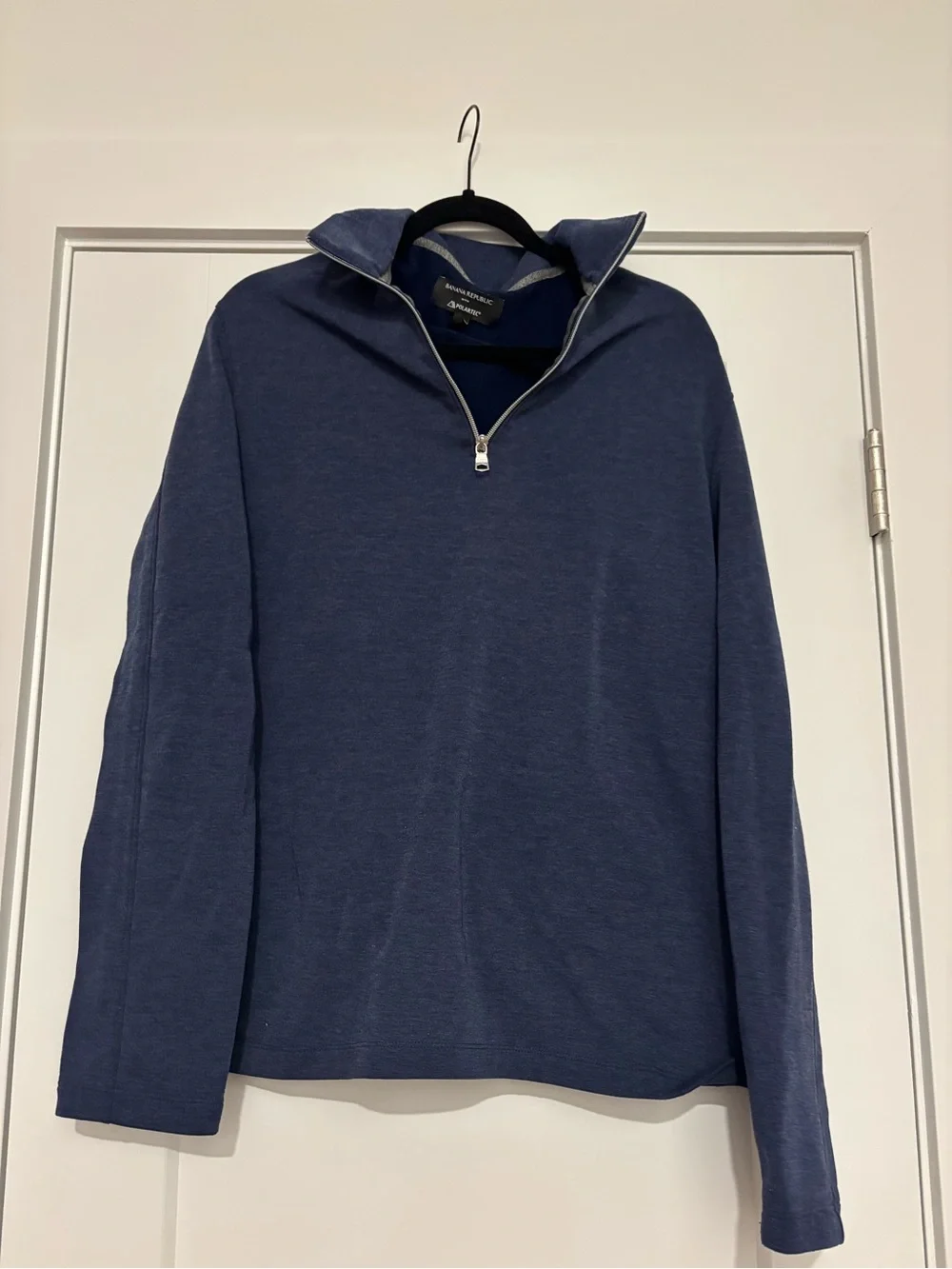 Banana Republic Polartec Men's Quarter-Zip Sweater - Navy Blue